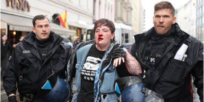 Alman polisinin şiddet uygulamaları Filistin yanlısı harekete yöneldi