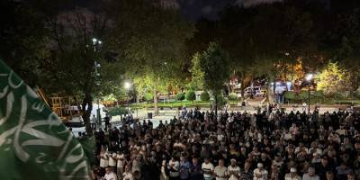 Saraçhane'de eller Gazze için semaya yükseldi: Katar’a Sumud'a direnişe bin selam!