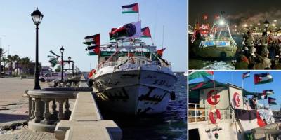 Küresel Sumud Filosu’ndaki Ömer Muhtar gemisi Gazze’ye doğru yola çıktı