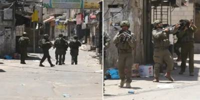 İşgalci İsrail ordusu Nablus'ta 2'si gazeteci 22 Filistinliyi gözaltına aldı