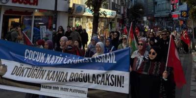 Bartın, Sumud ve Gazze için yürüdü 