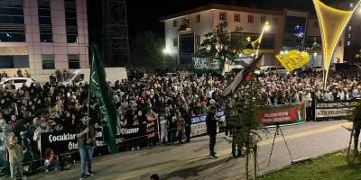 Bingöl’de Sumud filosuna destek eylemi