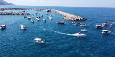 Hatay'da Sumud Filosu'nu "selamlama" etkinliği düzenlendi