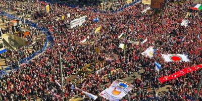 Ankara'da 300 bin kişi Gazze için sokaklara döküldü