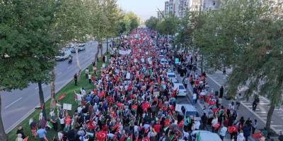 Kahramanmaraş'ta binler Hamas direnişini ve SUMUD yolcularını selamladı 