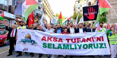 Üçüncü yılında Aksa Tufanı Bursa’dan selamlandı