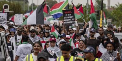 Güney Afrika'da İsrail'in Küresel Sumud Filosu'na saldırısı protesto edildi
