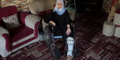 İsrail saldırısında 4 kızını ve bacağını kaybeden Gazzeli anne, çocuklarının mezarını ziyaret edebilmek istiyor