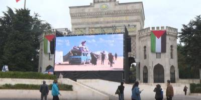 Gazze'nin sesi İstanbul Üniversitesi'nden yükseldi