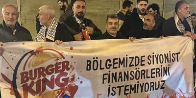 Ümraniye Alemdağ’da soykırım destekçisi Burger King protesto edildi