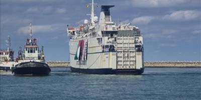 Türkiye'nin Gazze'ye umut taşıyan 17. "İyilik Gemisi" El-Ariş Limanı'na ulaştı