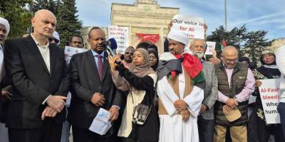 Sudan'daki katliamlar, İstanbul'da protesto edildi!