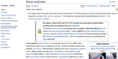 Wikipedia “Gazze Soykırımı” sayfasını düzenlemeye kapattı