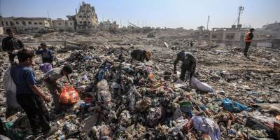 Gazzeliler, zehirli gazların yayıldığı çöplüklerin yakınında yaşamak zorunda kalıyor