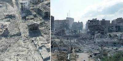 Katil İsrail Gazze'de ateşkesten bu yana bin 500'den fazla binayı yerle bir etti