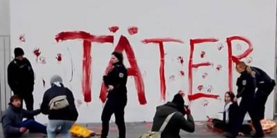 Almanya’nın soykırımcı İsrail’e silah desteği protesto edildi