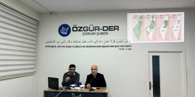 Çorum Özgür-Der "Modern dünya, Gazze özelinde yerel dinamikler" konusunu işledi