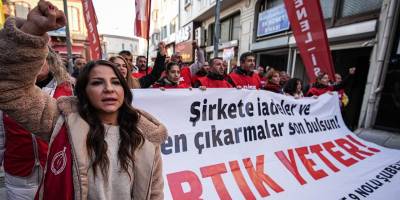 İzmir'de CHP'li belediyelerde işçilerin eylemi sürüyor