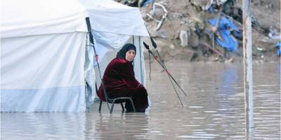 Fırtına Gazze'deki çadır kamplarını vurdu