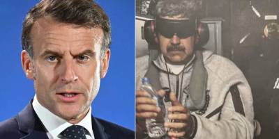 Emmanuel Macron ABD'nin Venezuela'daki korsanlığını savundu