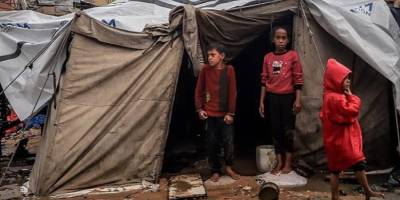 Gazze’deki 135 bin çadırdan 127 bini barınmaya elverişsiz hale geldi