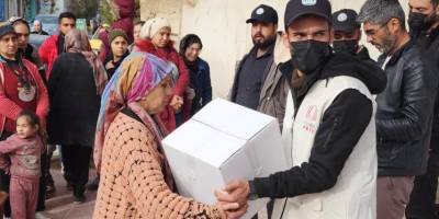 Bilgi ve Erdem Vakfı ile Özgür-Der Afrin’de Kürtlere yardım ulaştırdı