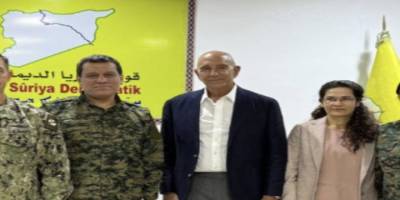 Tom Barrack ile Mazlum Abdi görüştü