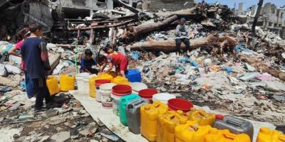 İşgalci İsrail’in hayatı ve altyapıyı felç ettiği Gazze Şeridi'nin yüzde 85’i susuz