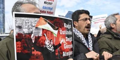 Ankara'da İsrail'in Gazze'deki ateşkes ihlalleri protesto edildi
