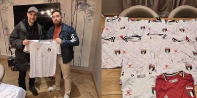 Guardiola, Gazze'deki ampute futbol takımına destek için Filistin milli takımı formalarını imzaladı