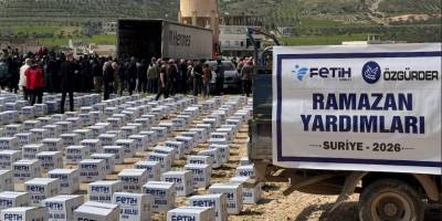 Ramazan yardımlarıyla Suriyeli mazlumların yanındayız