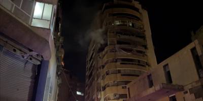 İşgalci İsrail’in Beyrut'a düzenlediği hava saldırılarında 6 kişi hayatını kaybetti