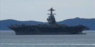 ABD uçak gemisi USS Gerald Ford bakım için Hırvatistan'a geldi