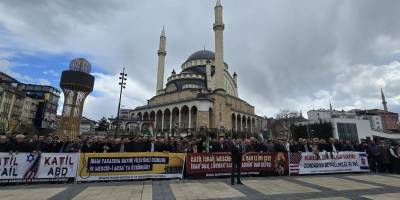 Mescid-i Aksa'nın kapatılması Bingöl'de protesto edildi