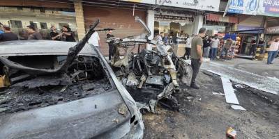 Soykırımcı İsrail ordusu Lübnan'ın Sayda kentinde bir aracı hedef aldı