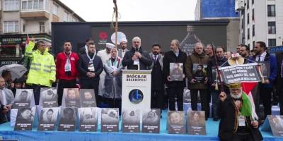 İsrail'in Filistinli esirlere yönelik "idam yasası" İstanbul'da protesto edildi