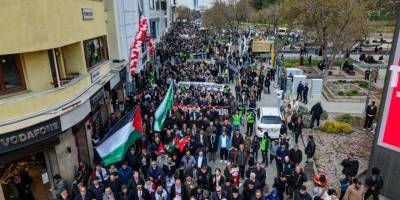 Konya'da Siyonist ve emperyalist çeteye karşı yürüyüş