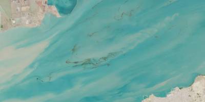 Körfez’deki Petrol sızıntısı uzaydan görülüyor