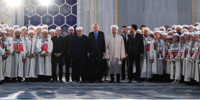 Cumhurbaşkanı Erdoğan, hafızlık icazet törenine katıldı