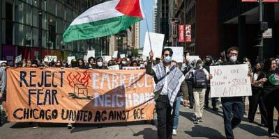 Filistin'de soykırım sürerken Amerika'da faşizmle mücadele devam ediyor