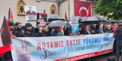 Sumud Filosuna yönelik soykırımcı İsrail korsanlığı Bartın’da telin edildi