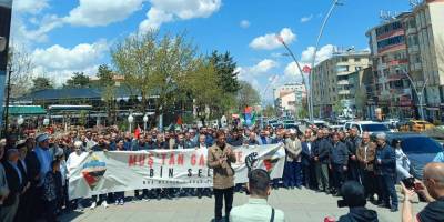 Haydut İsrail’in Sumud Filosuna müdahalesi Muş’ta protesto edildi