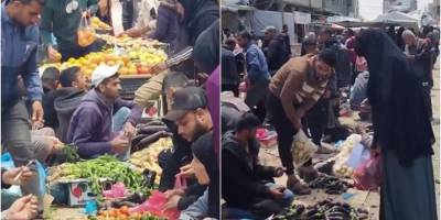 Soykırımcı İsrail'in sınır kapılarındaki kısıtlamaları nedeniyle Gazzeliler çürük sebze-meyve tüketiyor