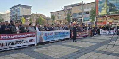 Sumud Filosu’na yönelik saldırı Bingöl’de protesto edildi