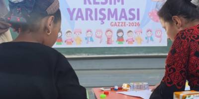 Gazzeli minikler "umutlarını dirilten" hayallerini resmetti