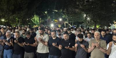 Bursa'da Müslümanlar Filistin için kunutta buluştu