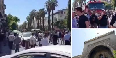 Suriye'nin başkenti Şam'da bir kafede patlama meydana geldi