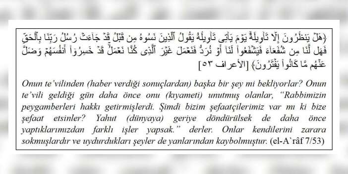Hakikatin çetin te'vili ve gecikmiş bir itiraf