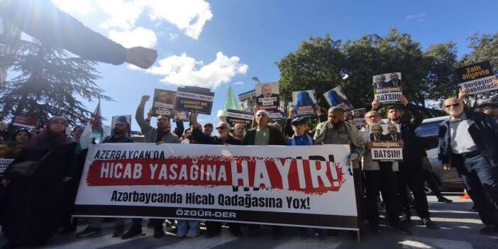 Azerbaycan’daki başörtüsü yasağı İstanbul’da telin edildi: "28 Şubat’ın 'İkna Odaları' Azerbaycan’da hortlatılıyor!"