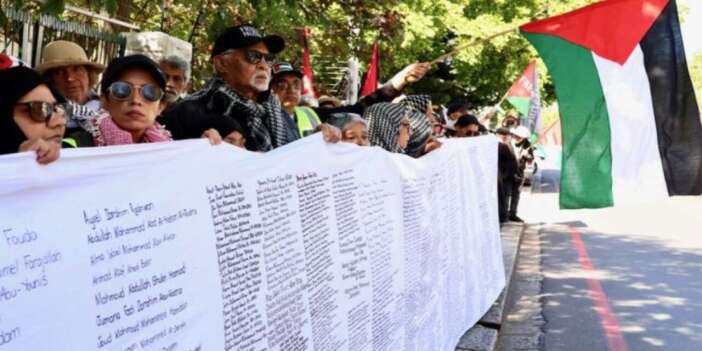 22 bin 434 çocuk için Cape Town sokaklarında Gazze yürüyüşü